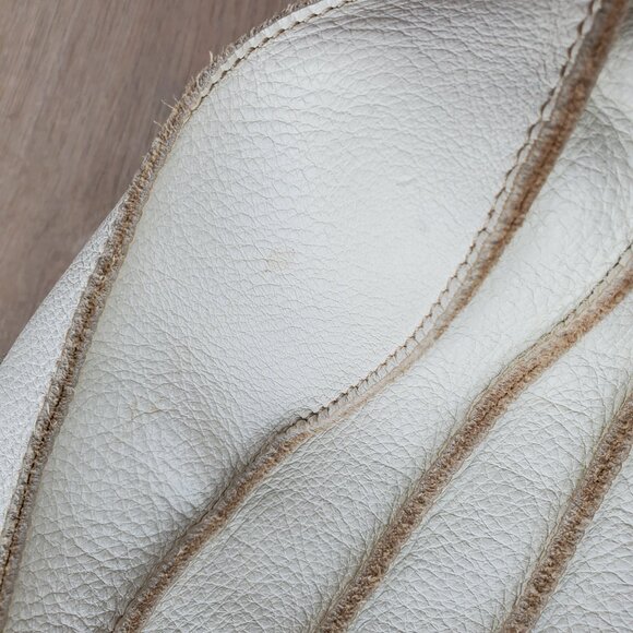 Charles David Mini White Leather Handbag Purse Y2K - Picture 2 of 11